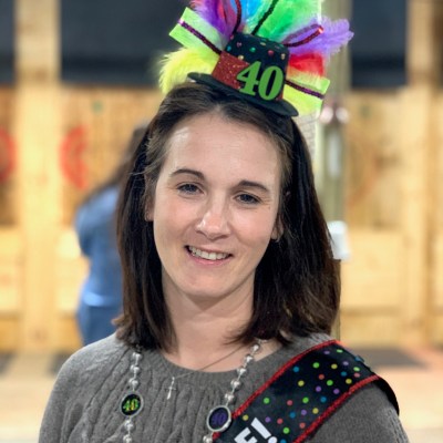 a person smiling for the camera