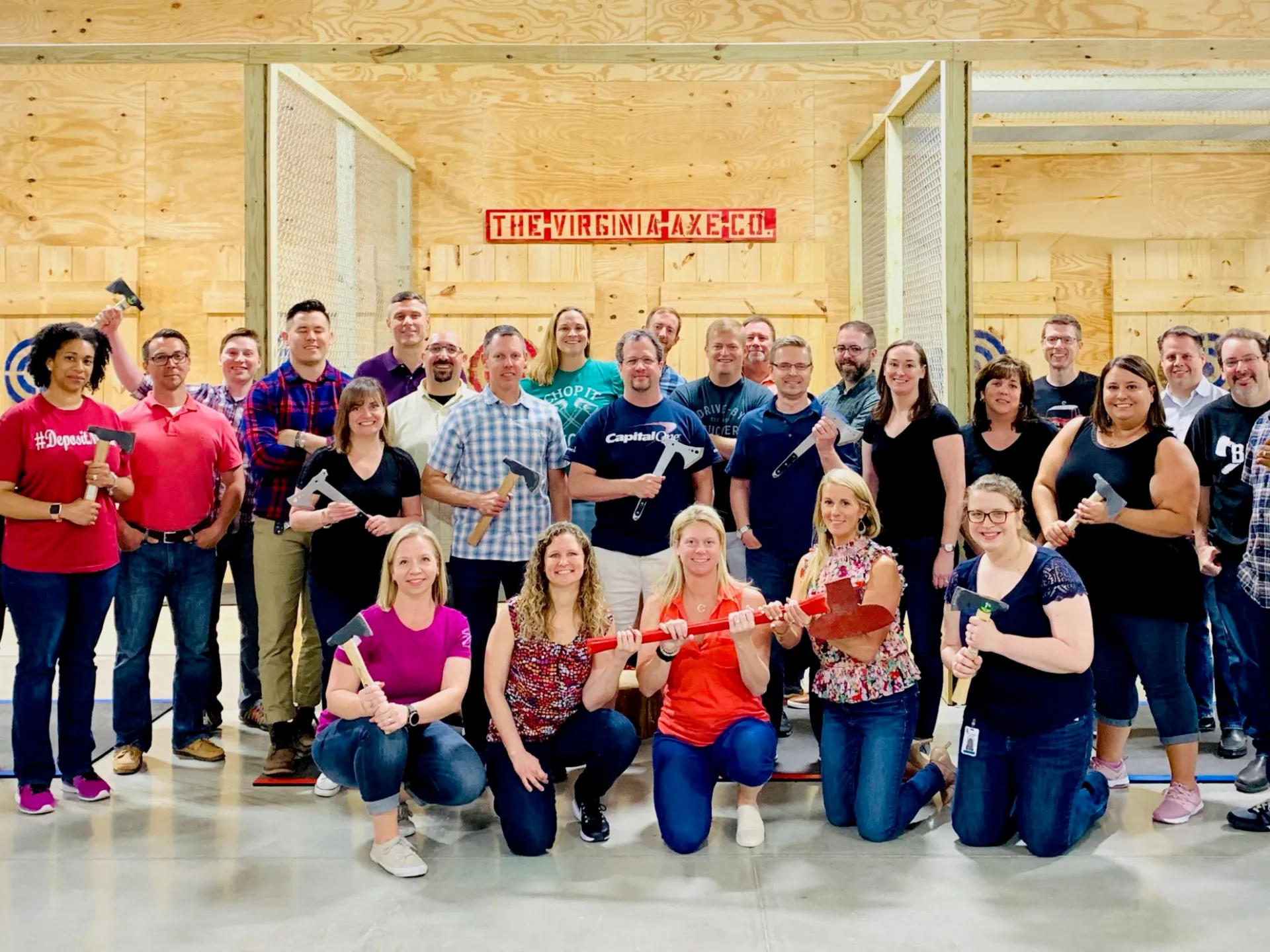 a group of people posing for the camera