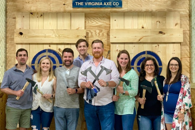 a group of people posing for a photo